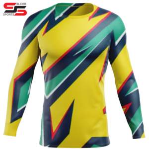 Camisetas de gimnasio de manga larga con logotipo personalizado para adultos BJJ Rash Guard MMA Sublimated OEM Baselayer Guard para hombres - Product Image 4