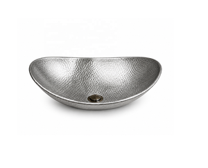 Lavabo de Aluminio Pulido Hecho a Mano, Diseño Industrial Moderno, Fácil de Limpiar, 19 Pulgadas - Product Image 1