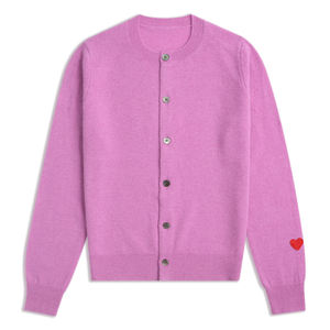 Suéter de Punto de Algodón para Mujer, Estilo Nuevo, Cuello en V, Manga Larga, Holgado, Cómodo, con Logotipo Personalizado en la Parte Delantera - Product Image 1