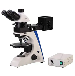 المجهر ثلاثي العيون المستقطب للضوء المنعكس 50-500X للمناطق الجيولوجية والمواد