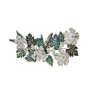 Art mural moderne en métal, feuille de fleur, art mural abstrait en métal, feuille florale - Product Image 5