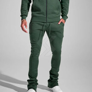 Pantalones de chándal apilados ligeros de alta calidad, el mejor Material, etiqueta privada, su propio diseño, pantalones de hombre lavados de nuevo estilo - Product Image 5