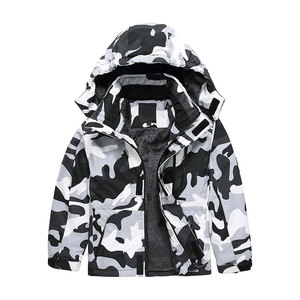 Dernière veste d'hiver en denim vintage de haute qualité Veste imperméable coupe-vent à fermeture éclair avec motif solide délavé Veste compressible - Product Image 1