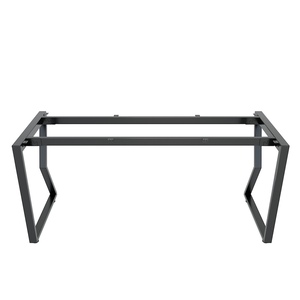 Escritorio de Oficina Moderno y Minimalista con Patas de Madera de Caucho Resistente y Hierro, 160x60cm - Product Image 5