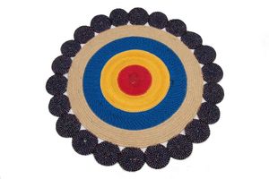 New Arrival Printed Jute <b>Placemats</b> Cheap Price <b>Round</b> Braided <b>Placemats</b> Natural Jute Covered Export From Bangladesh - Product Image 2