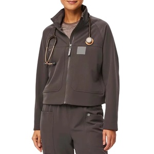 Nuevo Diseño 2026: Chaqueta Quirúrgica Elástica y Transpirable con Cremallera para Doctoras, Uniforme Médico Suave Personalizado para Hospital, Enfermeras y Cirujanas - Product Image 1