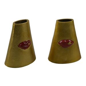 Vases en métal au design sur le thème LGBTQ Décor d'intérieur avec jardinières et vases colorés Le vase à fleurs arc-en-ciel Accessoires - Product Image 2