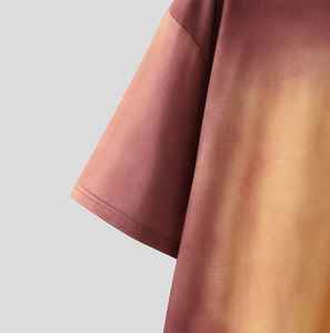 เสื้อยืดแขนสั้นวินเทจผ้าฝ้ายออร์แกนิค 100% สำหรับผู้ชายและผู้หญิง เนื้อผ้าถักน้ำหนักเบา สวมใส่สบาย ทรงหลวม ล้างสีแบบแอซิด ระบายอากาศได้ดี - Product Image 4