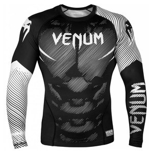 MMA BJJ Rash Guard Shirt HQ Estampado de manga larga Compresión sublimada Entrenamiento deportivo Jiu Jitsu Kimono Stretch Kimono De Jiu - Product Image 3