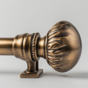 Tringle à rideau simple à cadre métallique moderne avec conception artisanale Construction en aluminium durable pour ferme de campagne classique - Product Image 1