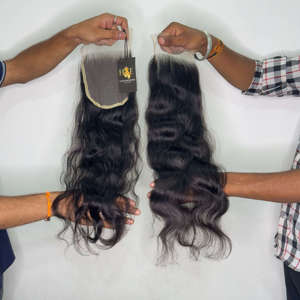 วิกผมแบบมีลูกไม้ใสติดด้านหน้าผมมนุษย์ปิดลูกไม้แบบ HD พร้อมวิกผมเด็ก - Product Image 2