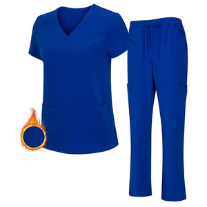 ชุดเครื่องแบบทางการแพทย์ใส่ได้ทั้งชายและหญิงแขนสั้นกางเกงพิมพ์ลายผ้าทอสำหรับแพทย์พยาบาลโรงพยาบาล - Product Image 1