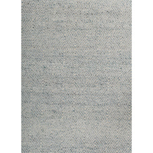 Alfombra de Lana Hecha a Mano Abrash Azul, Rectangular Grande de 9x12 para el Hogar, Pasillo y Entrada, Tejido Plano PDWL-497 - Product Image 3