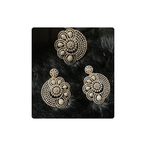 Ensemble de pendentifs de boucles d'oreilles de designer indien or rose 14kt naturel Si VS diamants classique 100% bijoux en diamants naturels fournisseur de confiance - Product Image 3