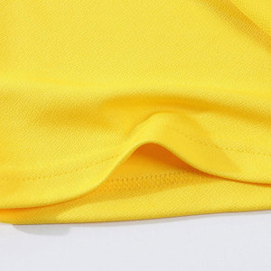 Vêtements de rue haut de gamme pour hommes pour chemises |   Jaune vif uni, tricoté, doux au toucher |   Respirant, léger, séchage rapide, écologique - Product Image 6