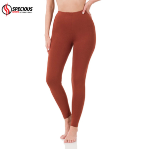 Leggings de Yoga Largos para Mujer, Hechos a Medida al por Mayor, Spandex/Poliéster, Elásticos en Cuatro Direcciones, Color Sólido, Tallas Grandes, Oscuros - Product Image 4