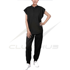 Conjunto de Uniforme Médico para Mujer al por Mayor, Tejido Elástico Transpirable de Poliéster, Ideal para Hospital - Product Image 3
