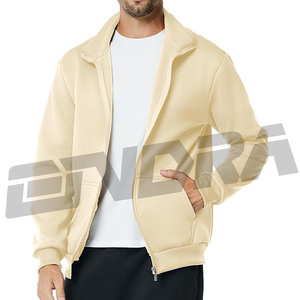 Compre chaqueta polar con cremallera en color piel, prendas de vestir exteriores suaves y cálidas para hombres, perfectas para el look de calle, ropa informal de viaje diaria - Product Image 1