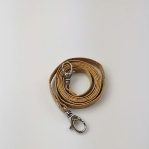 Poignée de sac à main en liège naturel 120 cm x 10 mm avec crochet argenté - Product Image 3