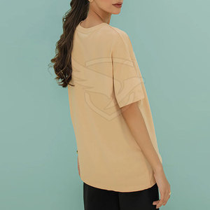 100% coton Polyester T-Shirt respirant à manches courtes T-Shirt Top qualité vêtements d'été T-Shirt surdimensionné - Product Image 3