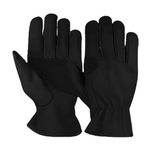 Gants de sécurité robustes pour la construction en cuir de chèvre renforcé avec manchette réglable et protection réfléchissante pour les mains - Product Image 2