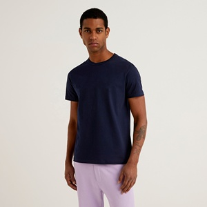 เสื้อยืดผู้ชายทรงปกติ ผ้าไหม/ผ้าฝ้าย พิมพ์ลายโลโก้ตามสั่ง พิมพ์ลายดิจิตอลเนื้อหนา ป้องกันรังสียูวี - Product Image 1