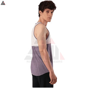 Débardeurs de sport pour hommes en coton tricoté respirant avec logo personnalisé, pour la musculation et la remise en forme - Product Image 2