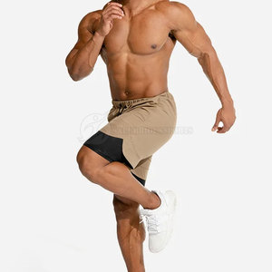 Pantalones Cortos Deportivos Casuales de Algodón para Hombre, Transpirables, de Secado Rápido, Cintura Alta, con Cordón, Logotipo Personalizado, Servicio OEM, CrossFit, Fitness - Product Image 2
