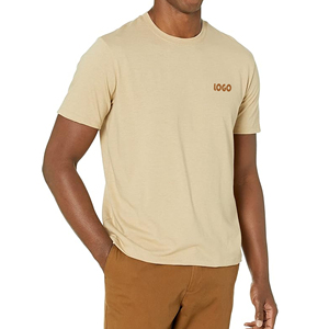 T-shirt pour homme en coton biologique tendance 2024, imprimé à l'écran, 220 GSM, manches courtes, grande taille, respirant, anti-boulochage, écologique - Product Image 1