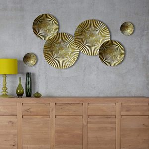 Art mural rond de luxe moderne pour la décoration et le style de la maison et des bureaux avec un design contemporain élégant - Product Image 4