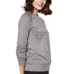 New Look, venta al por mayor, sudadera personalizada con cuello redondo, sudadera con estampado negro para mujer, sudadera de lana de la mejor calidad - Product Image 4