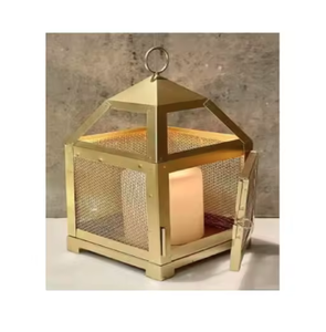 Precio al por mayor Iluminación moderna Decoración Linternas de metal Patio antiguo Vela Decoraciones Linterna Iluminación Artesanía de metal - Product Image 4