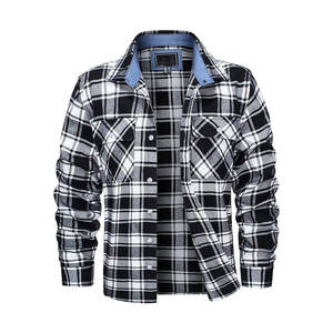 Luxury High Quality Knitted Hot Sale <b>Men</b> New Fashion <b>Flannel</b> <b>Shirts</b> Customized Breathable Quick Dry Unisex Plus Size OEM - Product Image 6