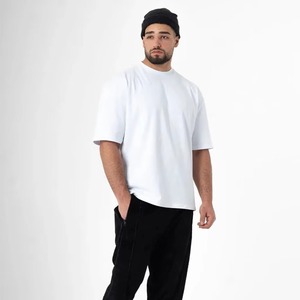 Fabrication de vêtements hommes t-shirts à manches courtes vêtements d'été en gros meilleure vente décontracté blanc couleur unie O cou hommes t-shirt - Product Image 1