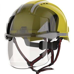 Casque d'escalade industriel jaune/fumé à double interrupteur VISTAshield en ABS, conforme aux normes EN 397, EN 50365, EN 12492, catégorie de produit JSP - Product Image 3