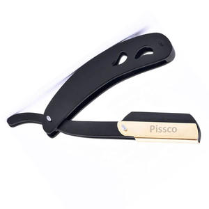 Couteau de rasage pliant en acier inoxydable, rasoir droit personnalisé en acier inoxydable avec votre propre marque - Product Image 5