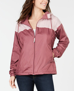 Chaqueta cortavientos de estilo callejero con diseño de Anorak y cuello levantado de nailon personalizado para hombre y mujer, tejido impermeable con cremallera, bloque de Color - Product Image 6