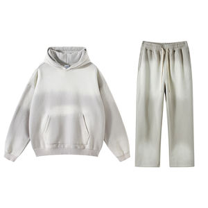 Chándal lavado ácido personalizado de alta calidad 100% algodón conjuntos de chándal lavado ácido para mujer para ropa de calle - Product Image 2