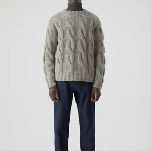 2024 personnalisé hommes chandails tricotés col rond à manches longues respirant couleur hommes pull décontracté automne hiver chaud hommes pull - Product Image 1