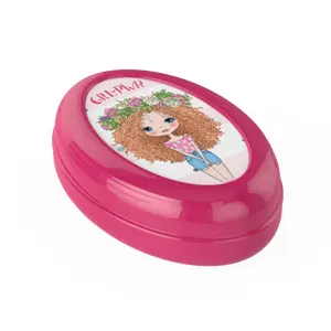Soap Case for Kids BPA-Free PP Plastic Girl Power Line Durable Material Easy to Clean Plasvale