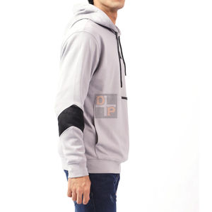 Sudaderas con capucha de algodón grueso con forro de satén para hombre, sudadera con capucha ajustada para niños, sudaderas con capucha elegantes personalizadas, diseño de servicio OEM - Product Image 3