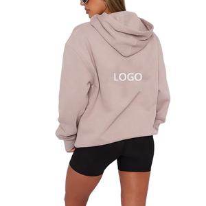 เสื้อสเวตเตอร์แฟชั่นสำหรับผู้หญิงเสื้อฮู้ดโอเวอร์ไซส์แบบสวมหัวแขนยาวผ้าคอตตอนถักปักลายสำหรับฤดูหนาว - Product Image 4