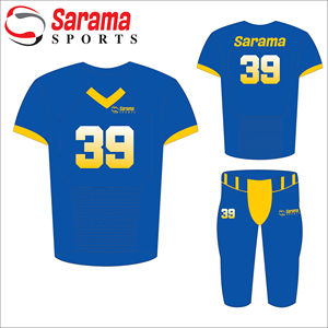 Tenue d'entraînement de football américain personnalisable pour hommes adultes, kit uniforme 100 % polyester 460g, emplacements pour logos avant et arrière, service OEM - Product Image 3