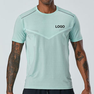 Vente en gros T-shirts de course pour hommes personnalisés T-shirt de sport léger à séchage rapide haut respirant durable et élégant - Product Image 3