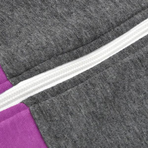 Sweat à capuche zippé en molleton de coton et fibre de bambou de haute qualité, motif uni, respirant, écologique, léger, pour l'hiver - Product Image 4