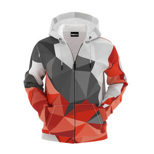 Sudaderas con capucha con cremallera completa y logotipo personalizado unisex con sudadera con cremallera colorida sublimación para hombres, mujeres y niños - Product Image 1