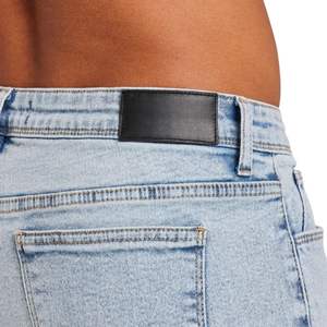 กางเกงยีนส์ทรงสลิมฟิตเอวกลางสำหรับผู้ชายกางเกงยีนส์สีฟ้าอ่อนแบบปักกระดุมสวมใส่สบายสไตล์สตรีทสไตล์สตรีทลุคคลาสสิกในชีวิตประจำวัน - Product Image 6