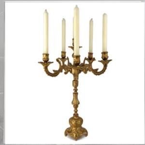 Portavelas de aluminio decorativo estético elegante con superficie texturizada elegante decoración de mesa de Navidad para sala de estar - Product Image 2