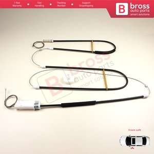 Juego de Reparación de Elevalunas Eléctrico BWR486, Puerta Izquierda, para Serie 3 E46 Coupé, Cabrio, Convertible 1999-2007, 2/3 Puertas, 51338229105 - Product Image 2