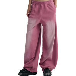 Pantalones de chándal de hombre de pierna ancha, holgados, de peso pesado, con lavado vintage, estilo urbano, personalizados por fabricante 2026 - Product Image 5